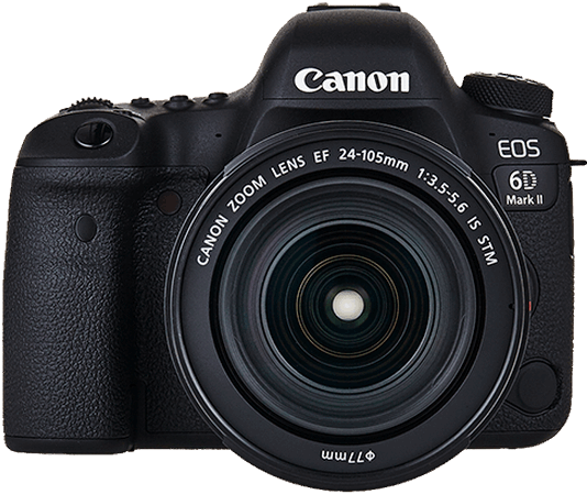 Canon EOS 6D Mark II + EF 24-105mm IS STM zwart