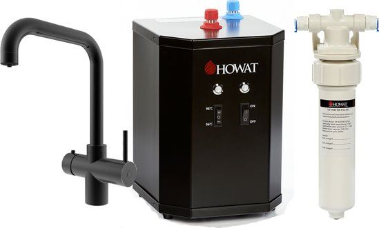 Rijd weg Overname belediging Howat 3 in 1 kokend water kraan incl. boiler ZWART Kraan kopen? |  Kieskeurig.nl | helpt je kiezen