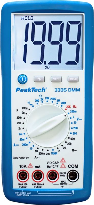 Image of PeakTech 3335 amazon website
