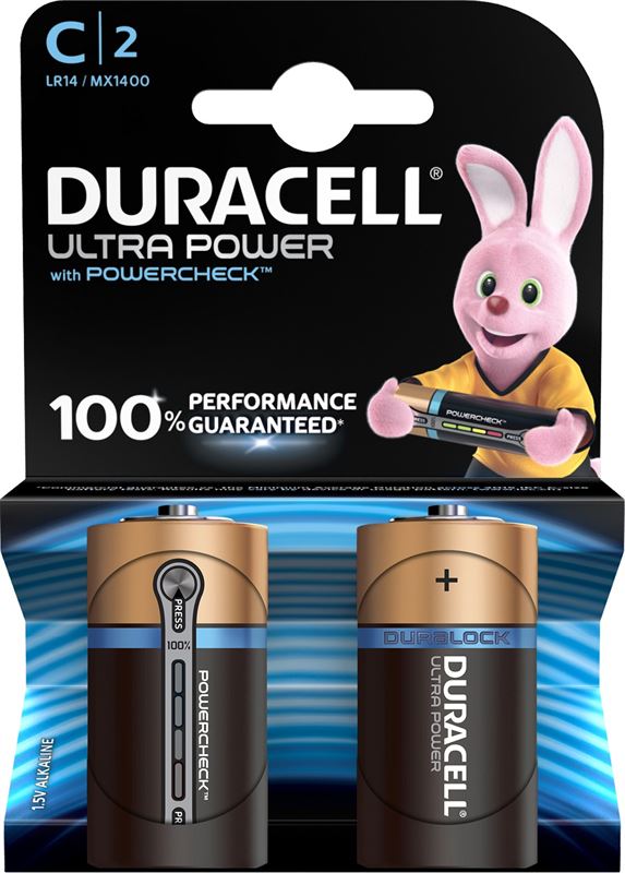Duracell C Ultra Power batterijen (2 stuks)