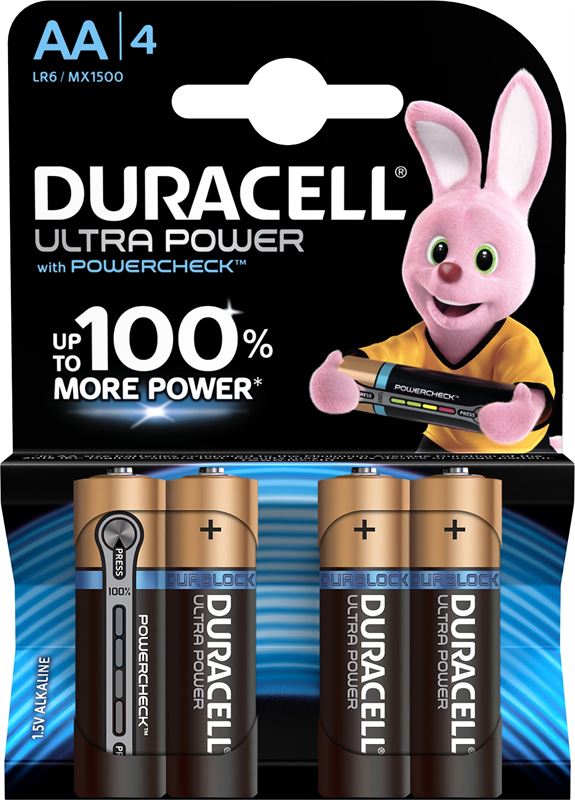 Duracell AA Ultra Power batterijen (4 stuks)