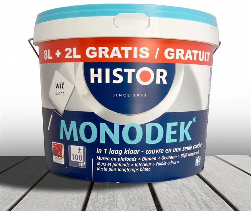 Histor Muuverf Muurverf Monodek 10 liter wit