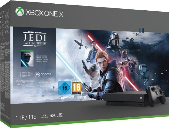 Microsoft Xbox One X 1TB / zwart / Star Wars Jedi: Fallen