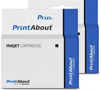 PrintAbout - Inktcartridge / Alternatief voor de HP C8767EE (nr 339) / Zwart 2-pack