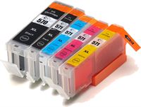 SecondLife Multipack inkt cartridges voor Canon PGI 570 en CLI 571