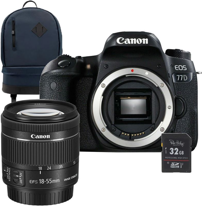 Canon EOS 77D + 18-55mm F/4-5.6 iS STM COMPACT