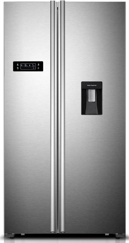 Frilec BONNSBS555-4WA++INOX - Amerikaanse koelkast - Waterdispenser