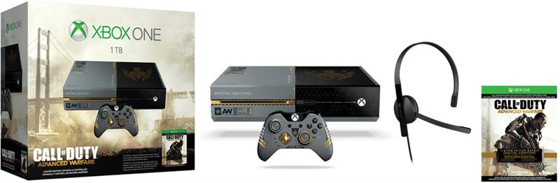 Microsoft Xbox One 1TB / zwart, grijs / Call of Duty: Advanced Warfare