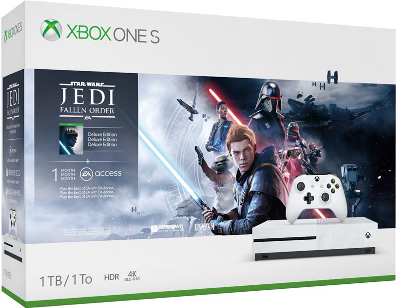 Microsoft Xbox One S 1TB / wit / Star Wars Jedi: Fallen Order