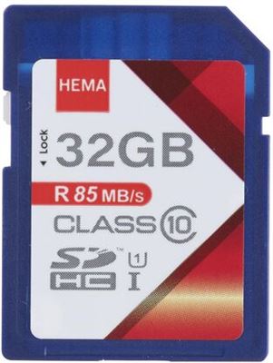 HEMA SD Geheugenkaart 32GB geheugenkaart kopen? | Kieskeurig.nl | helpt