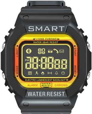 Lokmat MK22 Waterdichte Smartwatch Fitness Activity Tracker Smartphone Horloge iOS Android iPhone Samsung Huawei Geel gsm lader kopen? | | helpt je kiezen