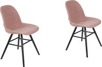 Zuiver Albert Kuip Soft Chair Eetkamerstoelen - Roze - Set van 2