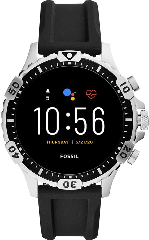 Fossil Smartwatches Garrett HR Gen 5 Display Smartwatch FTW4041 zwart