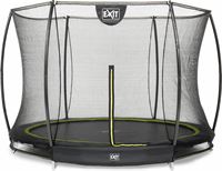 Exit Silhouette inground trampoline ø244cm met veiligheidsnet - zwart