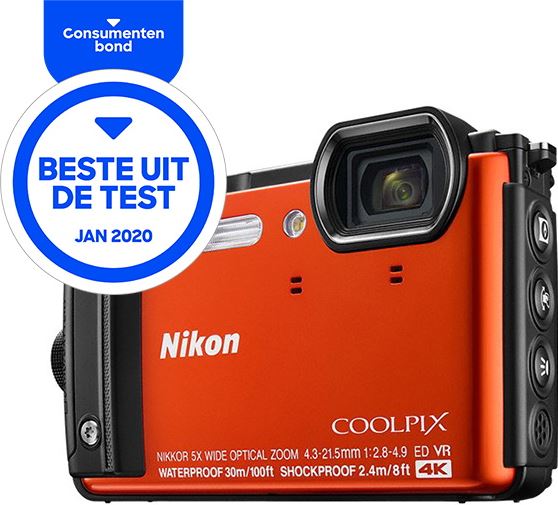 Nikon COOLPIX W300 rood