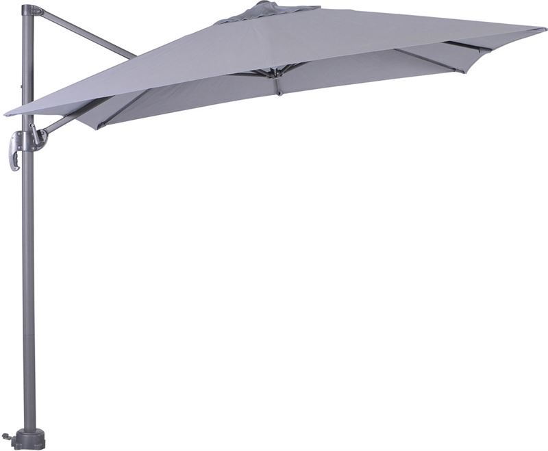 Is ritme volgens Garden Impressions Zweefparasol Hawaii S 250x250 - donker grijs - licht  grijs parasol kopen? | Kieskeurig.nl | helpt je kiezen
