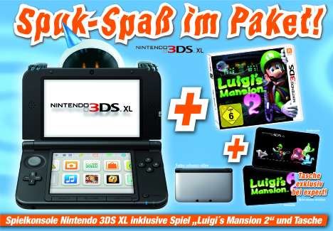 Nintendo 3DS XL zwart / Luigi's Mansion 2