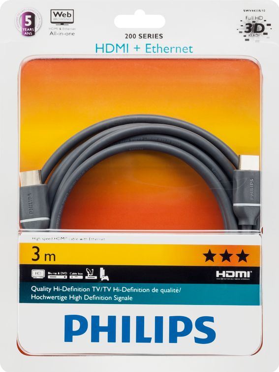 lekkage Aanpassing Locomotief Philips HDMI-kabel met Ethernet SWV4433S/10 | Prijzen vergelijken |  Kieskeurig.nl