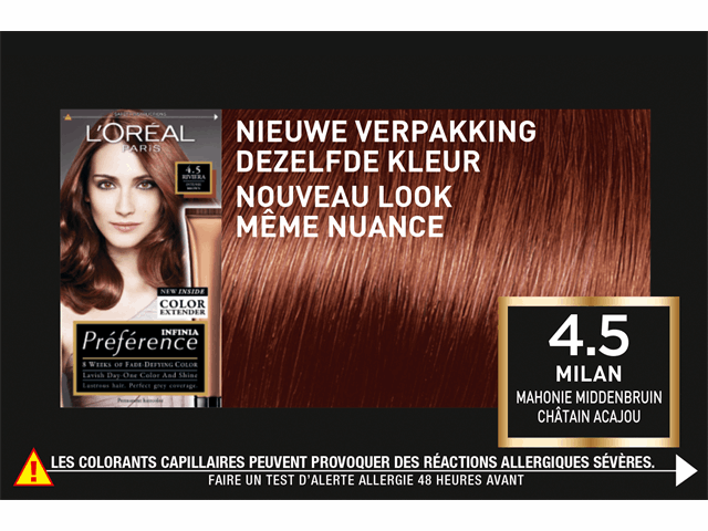 Verkoper Tweet Uitbeelding L'Oréal Récital Préférence 4.5 - Mahonie Middenbruin - Haarverf met Color  extender | Prijzen vergelijken | Kieskeurig.nl