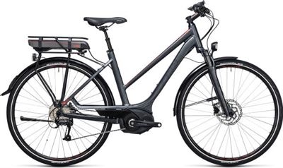 Cube touring hybrid 400 grijs, rood / dames fiets kopen? | Kieskeurig.be | je