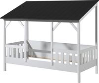 Vipack Huisbed Malia 90x200 - zwart dak