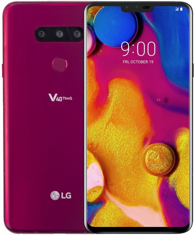 LG V40 ThinQ 128 GB / rood / (dualsim)