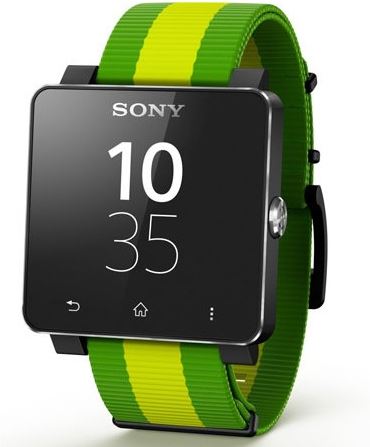 Sony SmartWatch 2 geel, groen