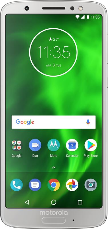 Motorola Moto g⁶ 64 GB / zilver / (dualsim)
