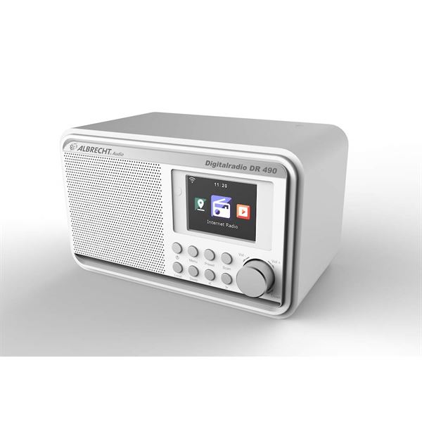 hurken Boos worden Maladroit Albrecht audio Albrecht DR 490, Hybrideradio met Internetradio, DAB+ en FM,  wit | Vergelijk alle prijzen