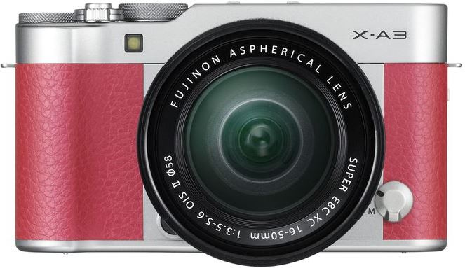 Fujifilm FinePix X-A3 + XC16-50mm zilver, roze