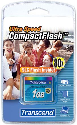 Transcend 80x CompactFlash Card 1GB