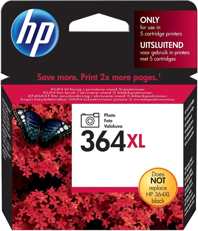 HP 364XL foto zwart