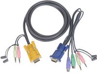 IOGEAR Micro-Lite™ Bonded All-in-One PS/2 KVM Cable 6ft