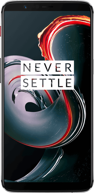 OnePlus 5T 128 GB / zwart, wit / (dualsim)