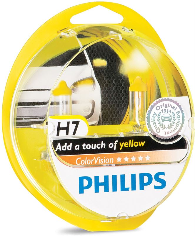 Philips ColorVision Type lamp: H7, gele koplamp voor auto