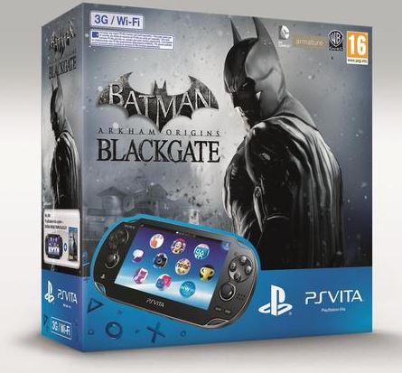 Sony PS Vita 3G + Batman: Arkham Origins Blackgate zwart / Batman: Arkham Origins Blackgate