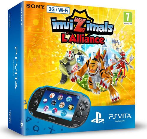 Sony PlayStation Vita 3G/Wi-Fi + Invizimals zwart