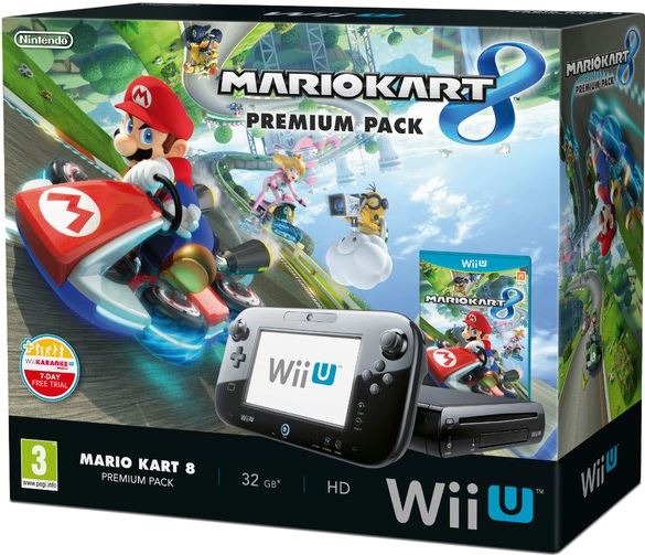 Nintendo Mario Kart 8 Wii U Premium Pack + Wii Fit U 32GB / zwart / Mario Kart 8