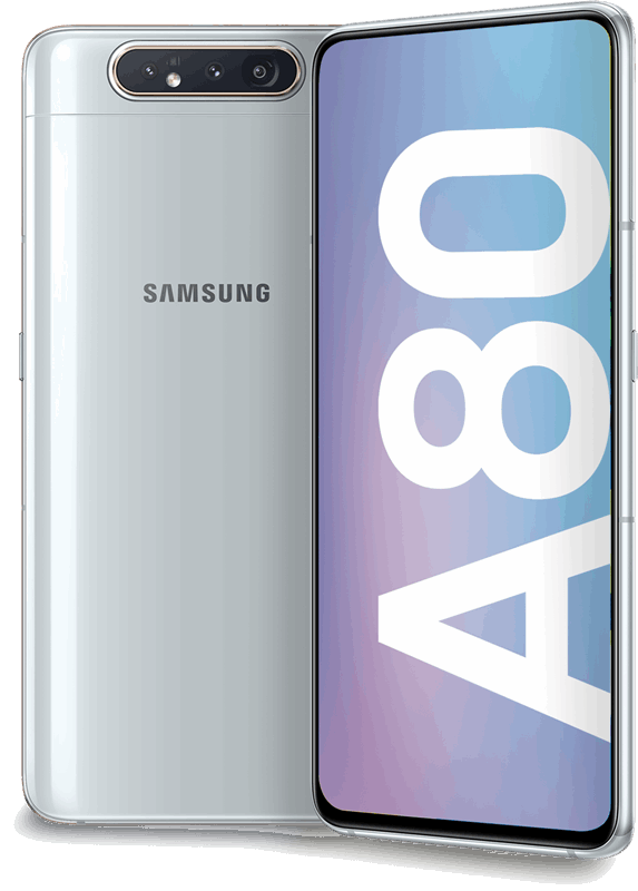 Samsung Galaxy A80 128 GB / ghost white / (dualsim)