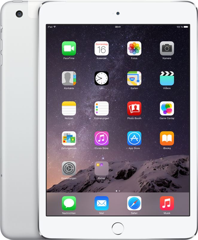 Apple iPad mini 3 2014 7,9 inch / zilver / 16 GB / 4G