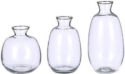 merk regeren Besparing Mica Decorations 3x Fles vaas Gina transparant glas in set - Home Deco  vazen - Woonaccessoires | Prijzen vergelijken | Kieskeurig.nl