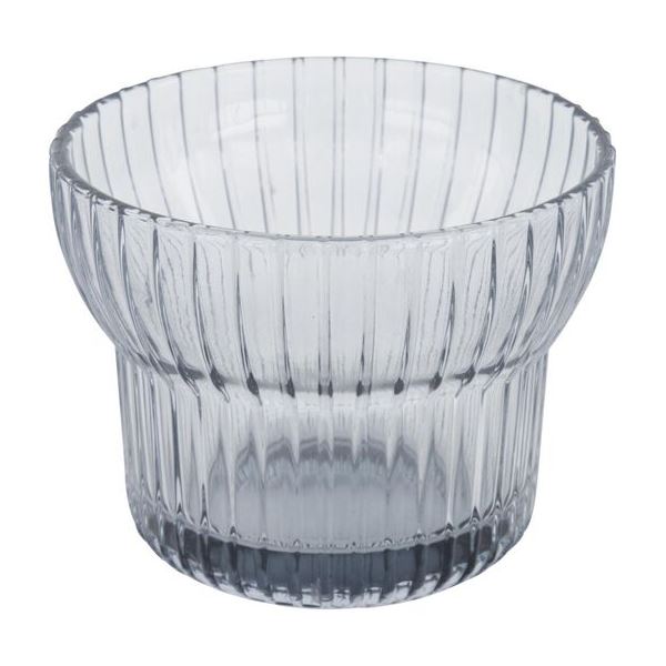 Waxinelichthouder Ø10x7.5 - Glas Grijs (grijs) | Vergelijk prijzen