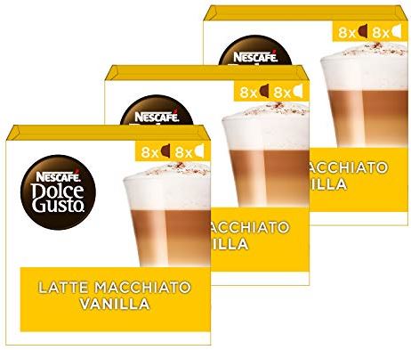 Nescafé Dolce Gusto Vanille Macchiato Koffie Cups - 3 Doosjes Met 16 Capsules