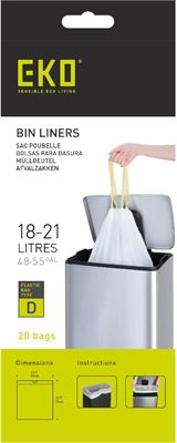 nauwkeurig Scheiden Schiereiland EKO afvalzakken type E 25-35 liter wit - Doos 24 x 12 zakken | Prijzen  vergelijken | Kieskeurig.nl
