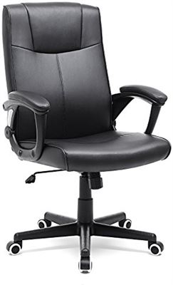Horen van Booth niemand Songmics OB932B Bureaustoel van Pu, Sluitvast, In Hoogte Verstelbare  Draaistoel met Ergonomisch Design, Zwart stoel kopen? | Kieskeurig.nl |  helpt je kiezen
