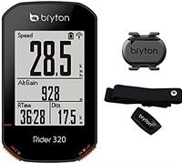 Bryton Rider 320 T Bike Computer with Candence Sensor/Heart Rate Monitor, black
