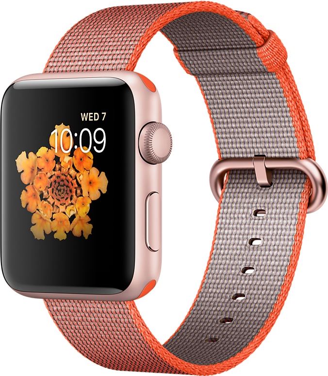 Apple Watch Series 2 antraciet, oranje