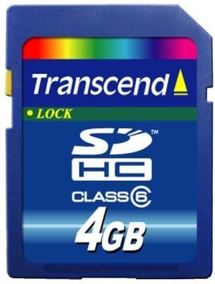 Transcend 4GB SDHC Class 6