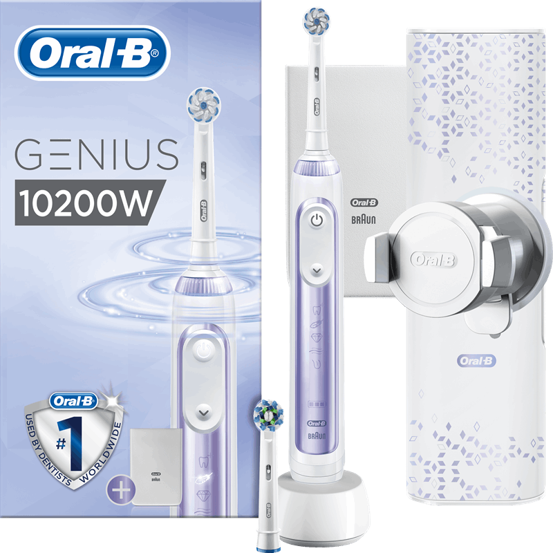 Verrijken Gastheer van verwerken Oral-B Genius 10200W Elektrische Tandenborstel Paars Powered By Braun wit,  paars | Prijzen vergelijken | Kieskeurig.nl