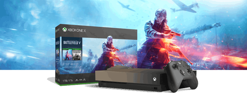 Xbox one x store battlefield 5 bundle